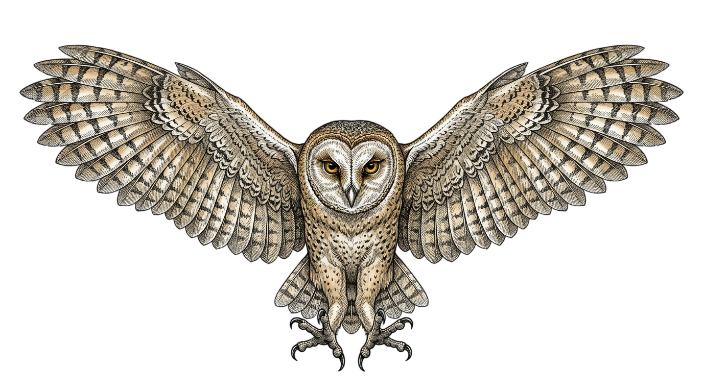 owl tattoo png PNG transparent background