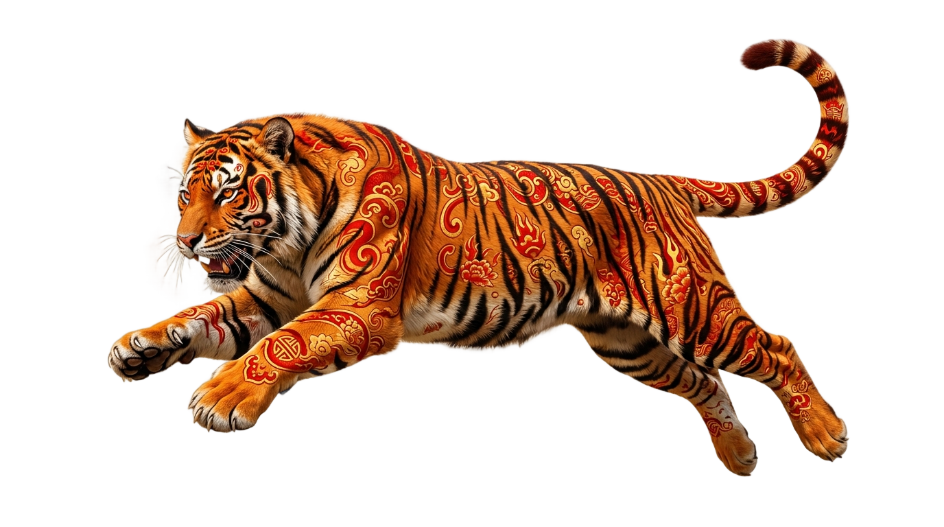 lunar new year tiger png PNG transparent background