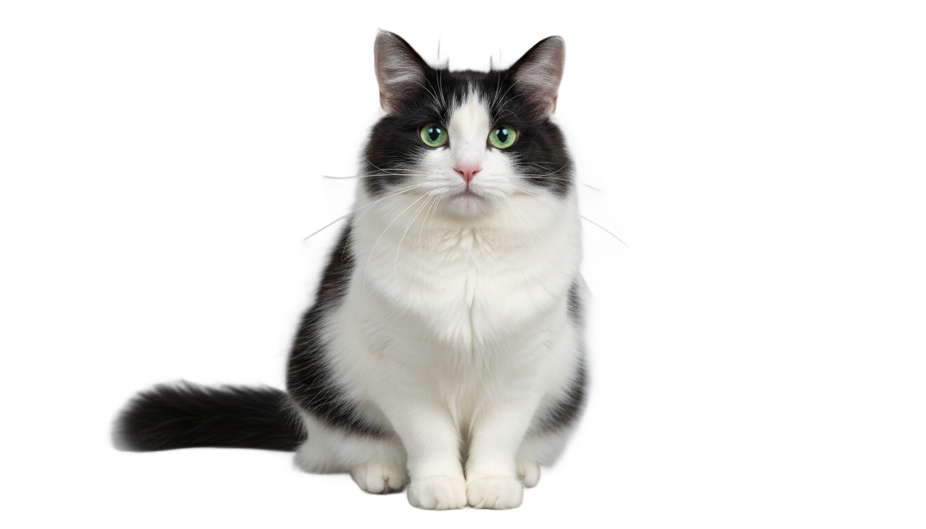 black and white cat png PNG transparent background