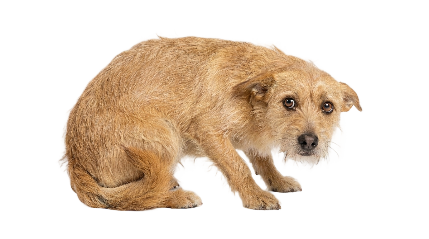 scared dog png PNG transparent background
