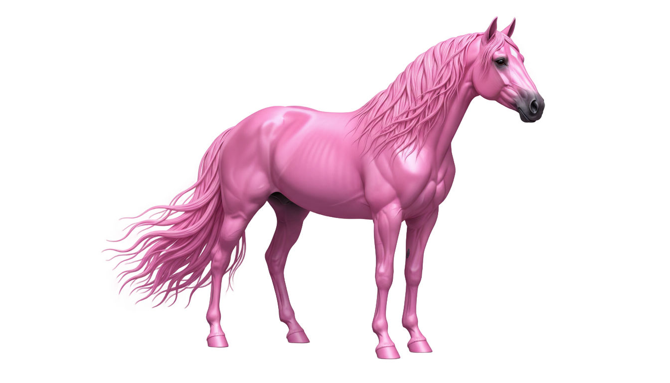 pink horse png PNG transparent background