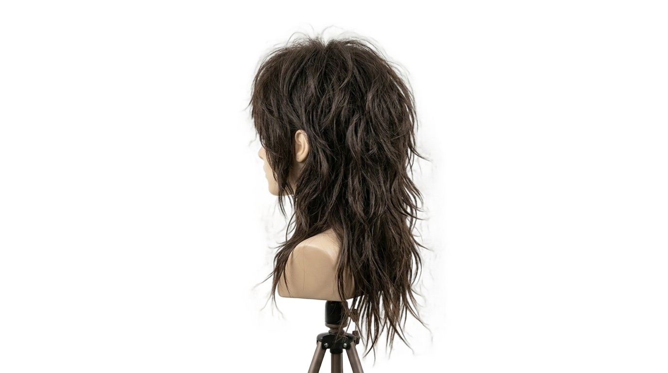 wolf cut hair png PNG transparent background