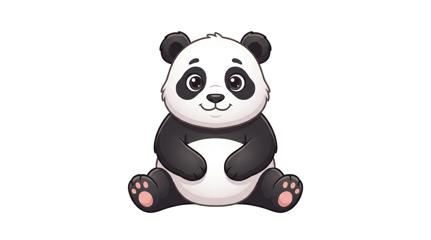 osita panda png PNG transparent background