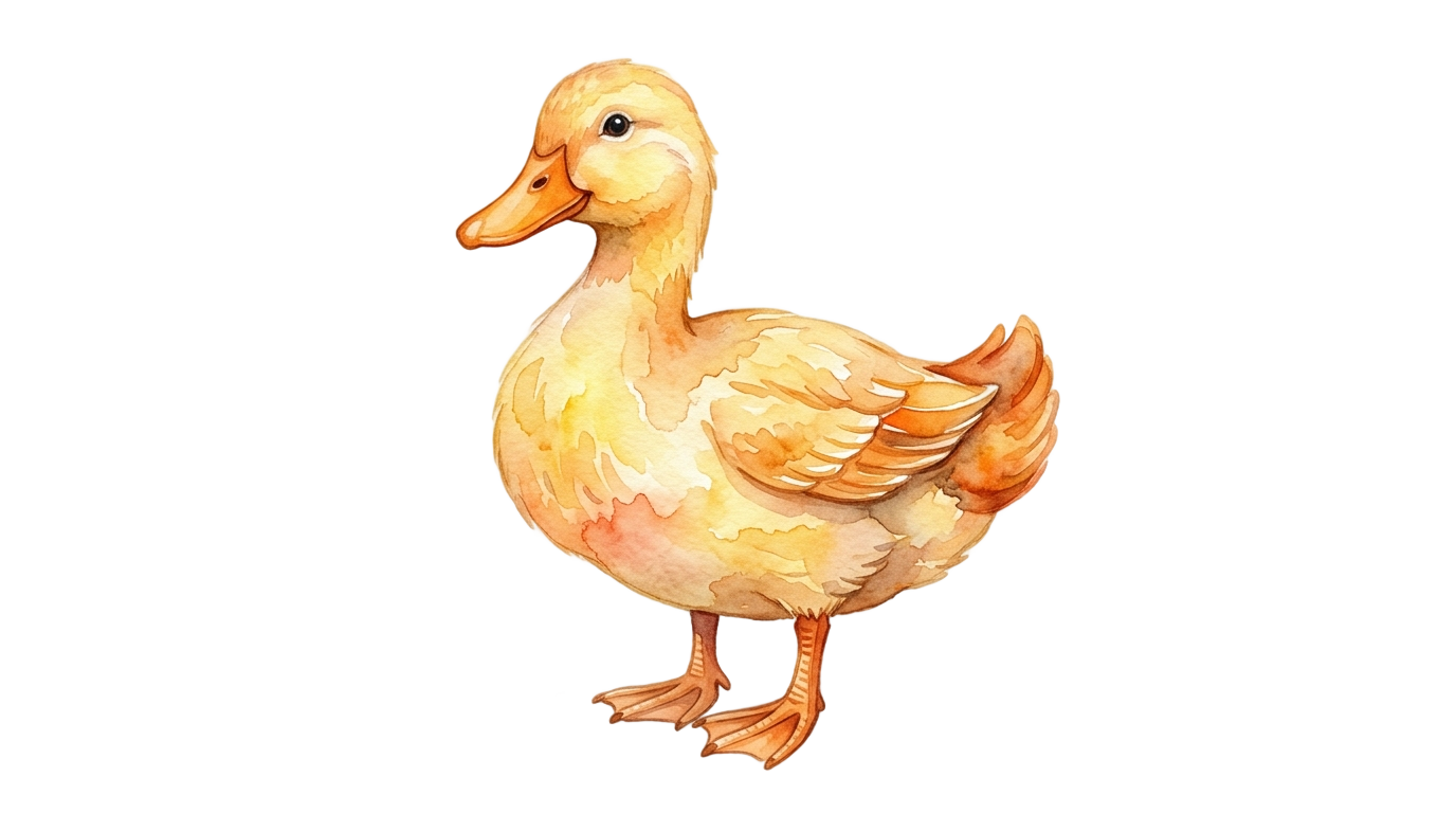 watercolor duck png PNG transparent background