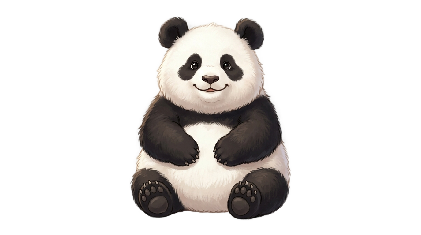 panda sticker png PNG transparent background