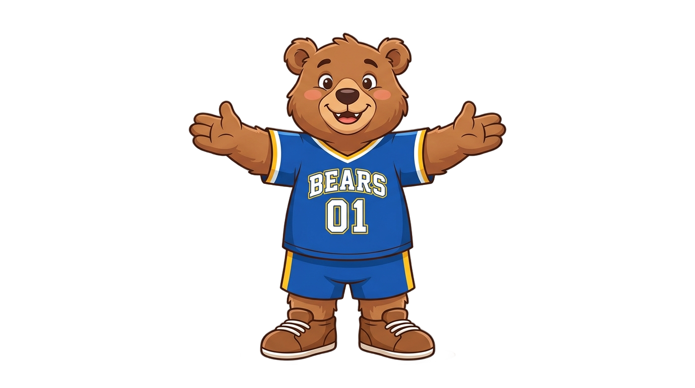 bear mascot png PNG transparent background