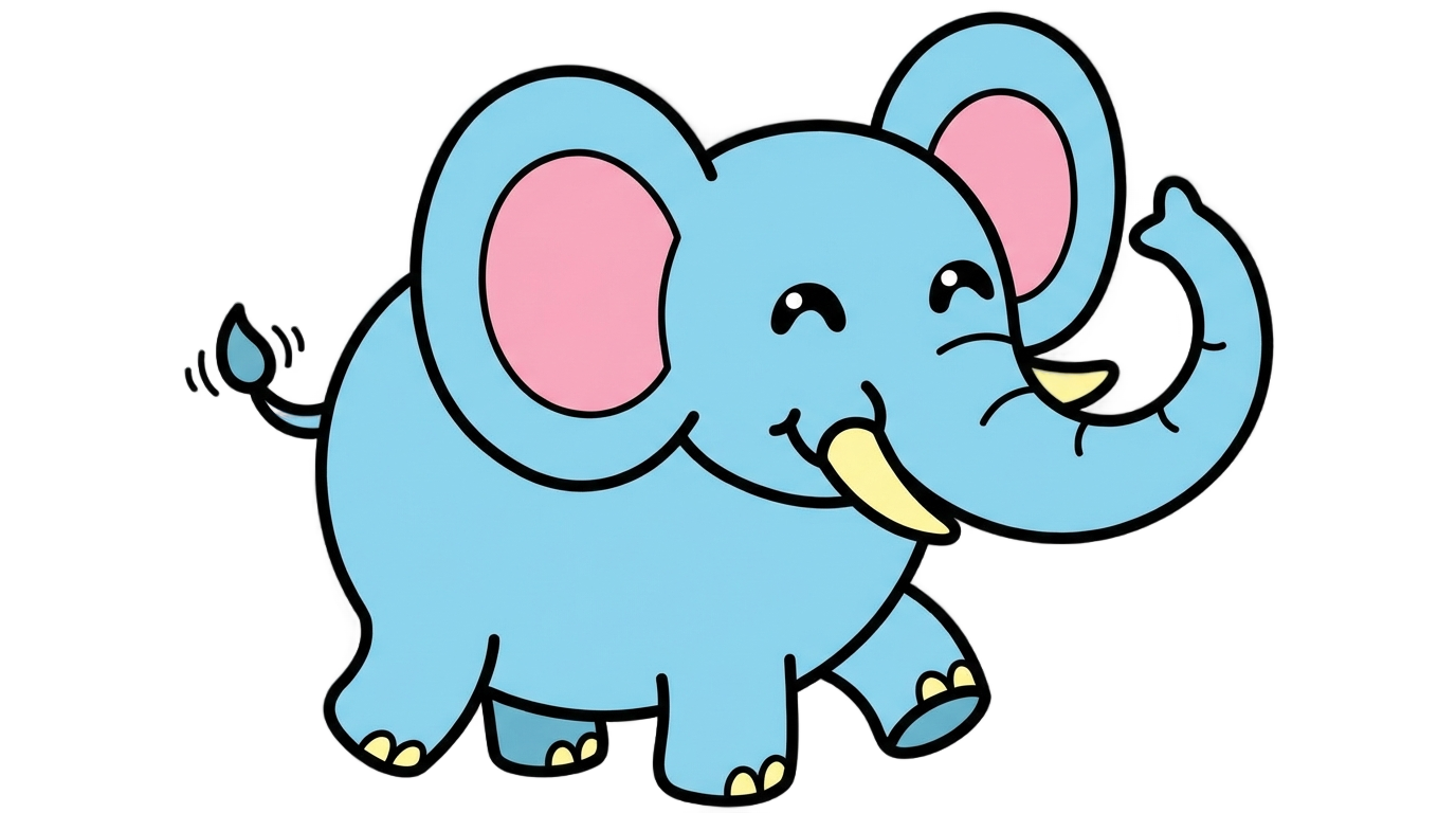 elephant cartoon png PNG transparent background