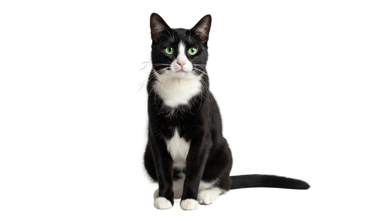tuxedo cat png PNG transparent background