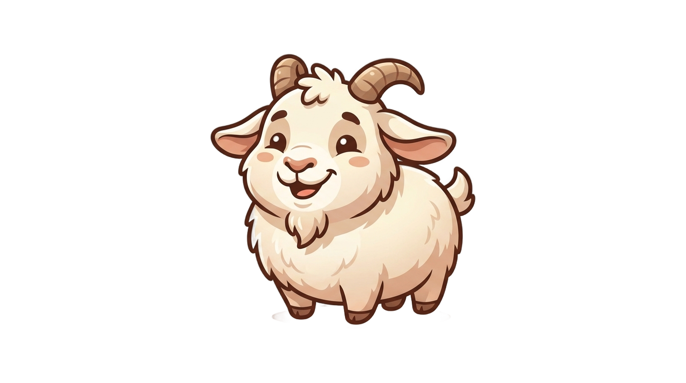 goat emoji png PNG transparent background