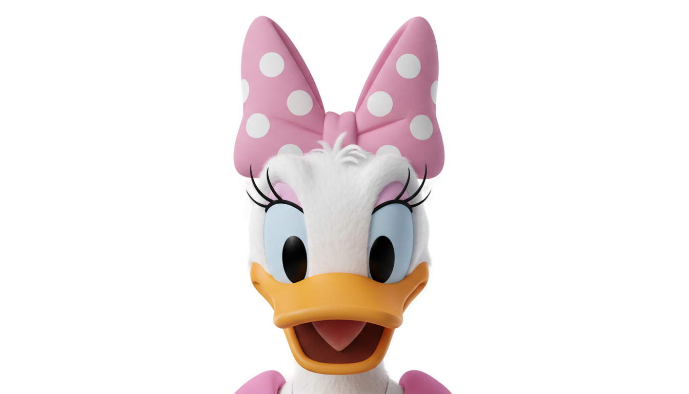 daisy duck head png PNG transparent background