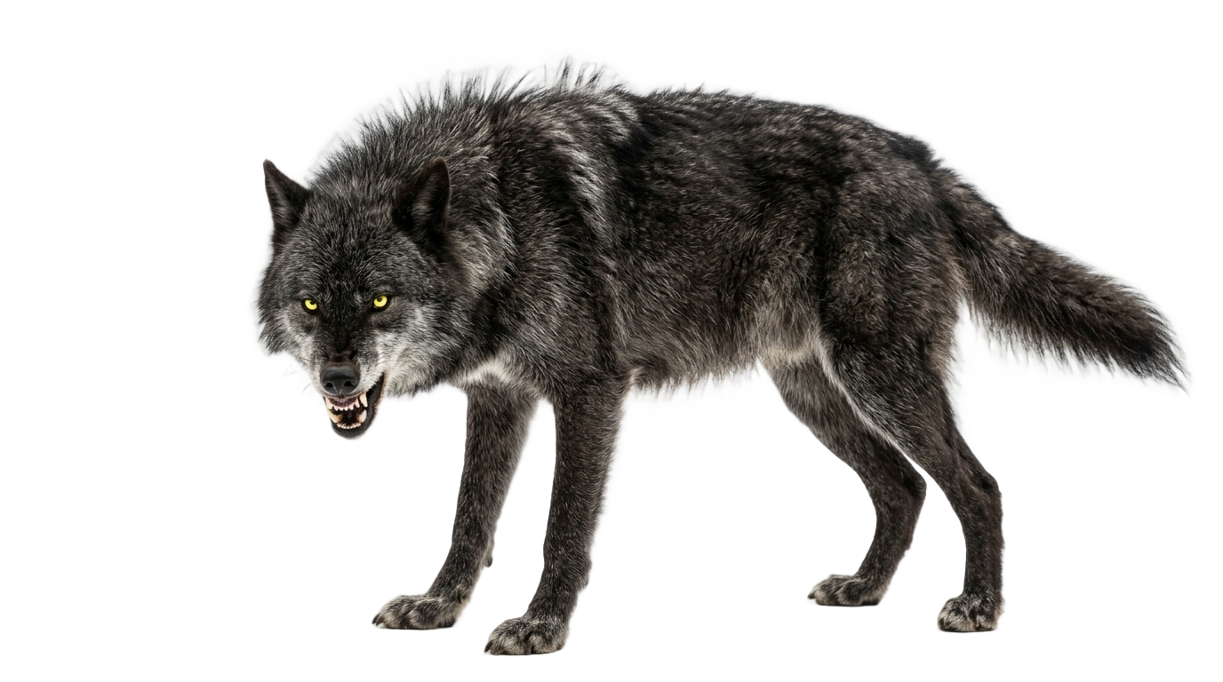 scary wolf png PNG transparent background
