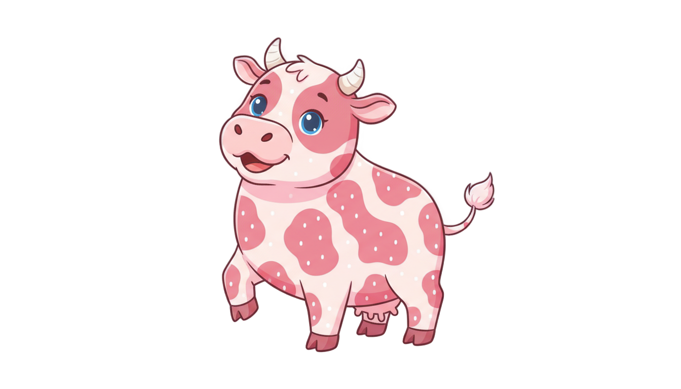 strawberry cow png PNG transparent background