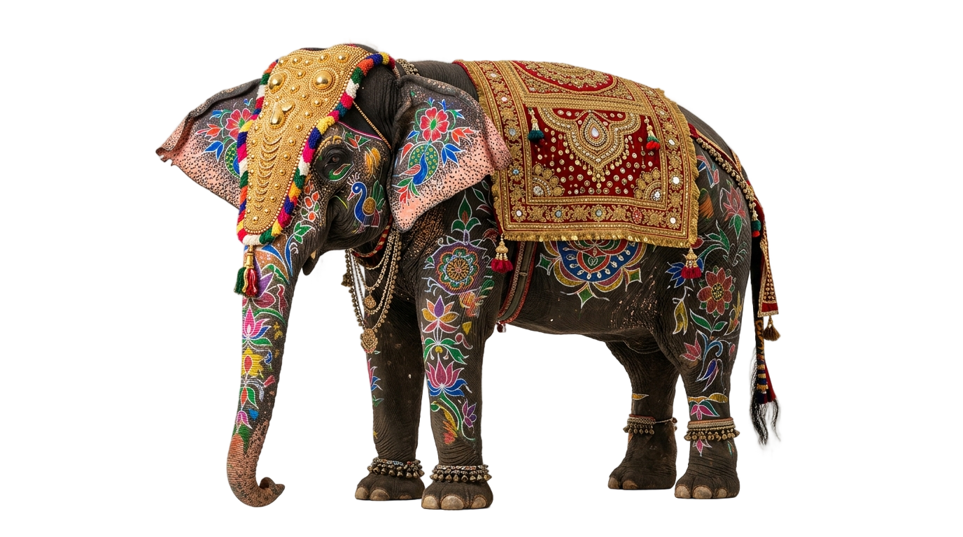 indian elephant clipart png PNG transparent background