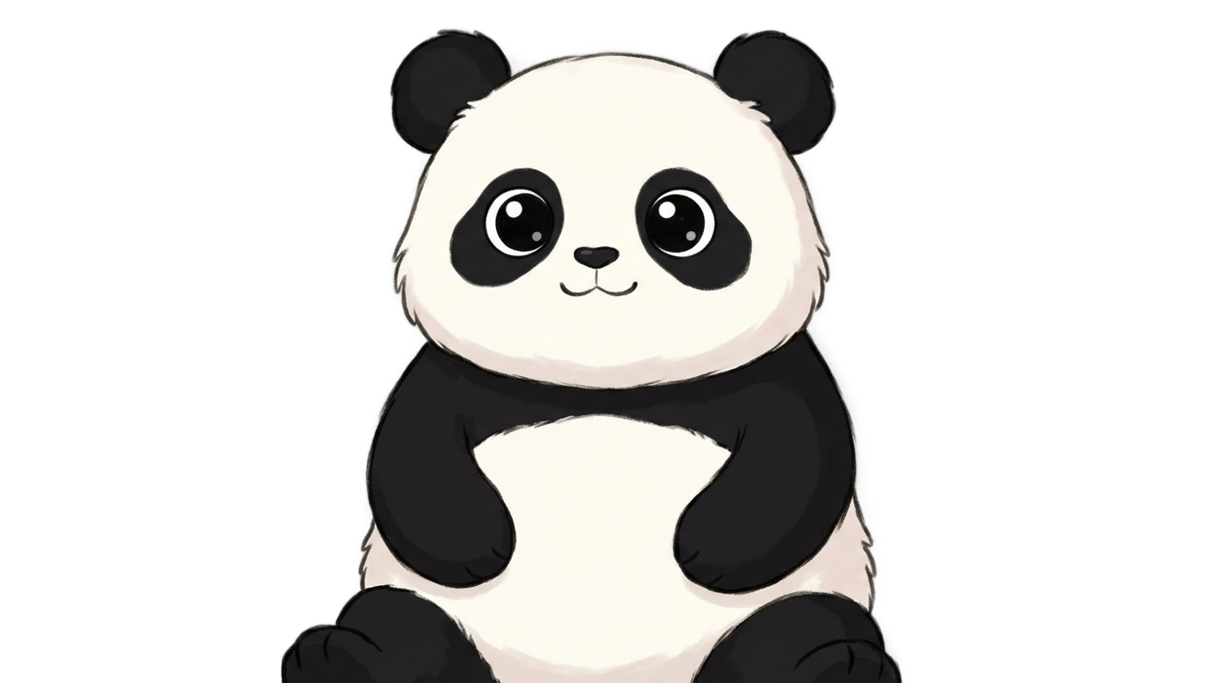 panda cartoon png PNG transparent background