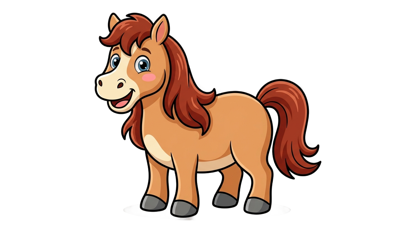 cartoon horse clipart png PNG transparent background