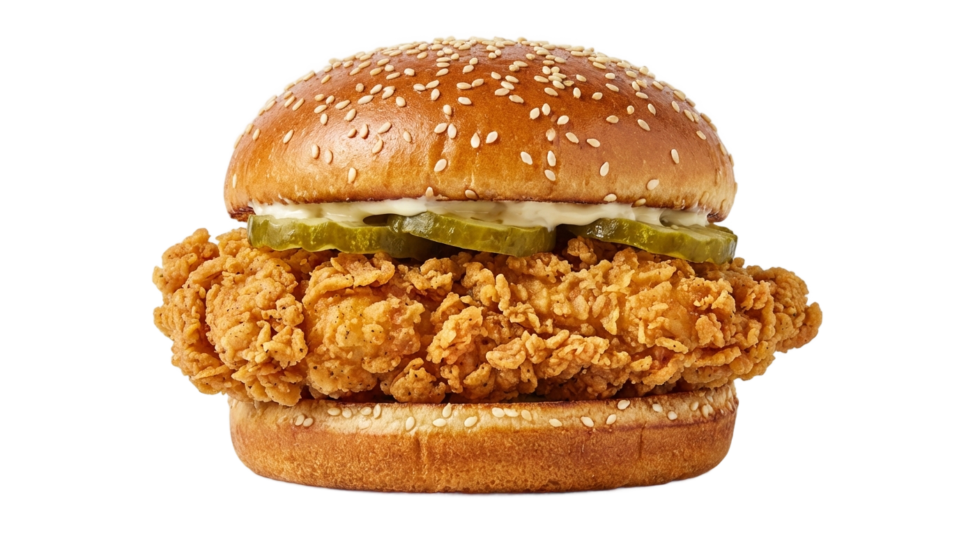 popeyes chicken sandwich png PNG transparent background