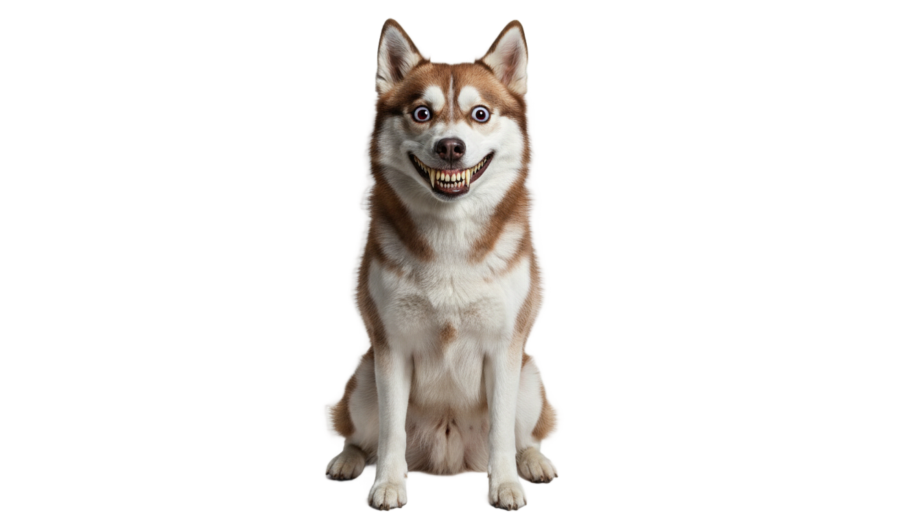 smile dog original photo png PNG transparent background