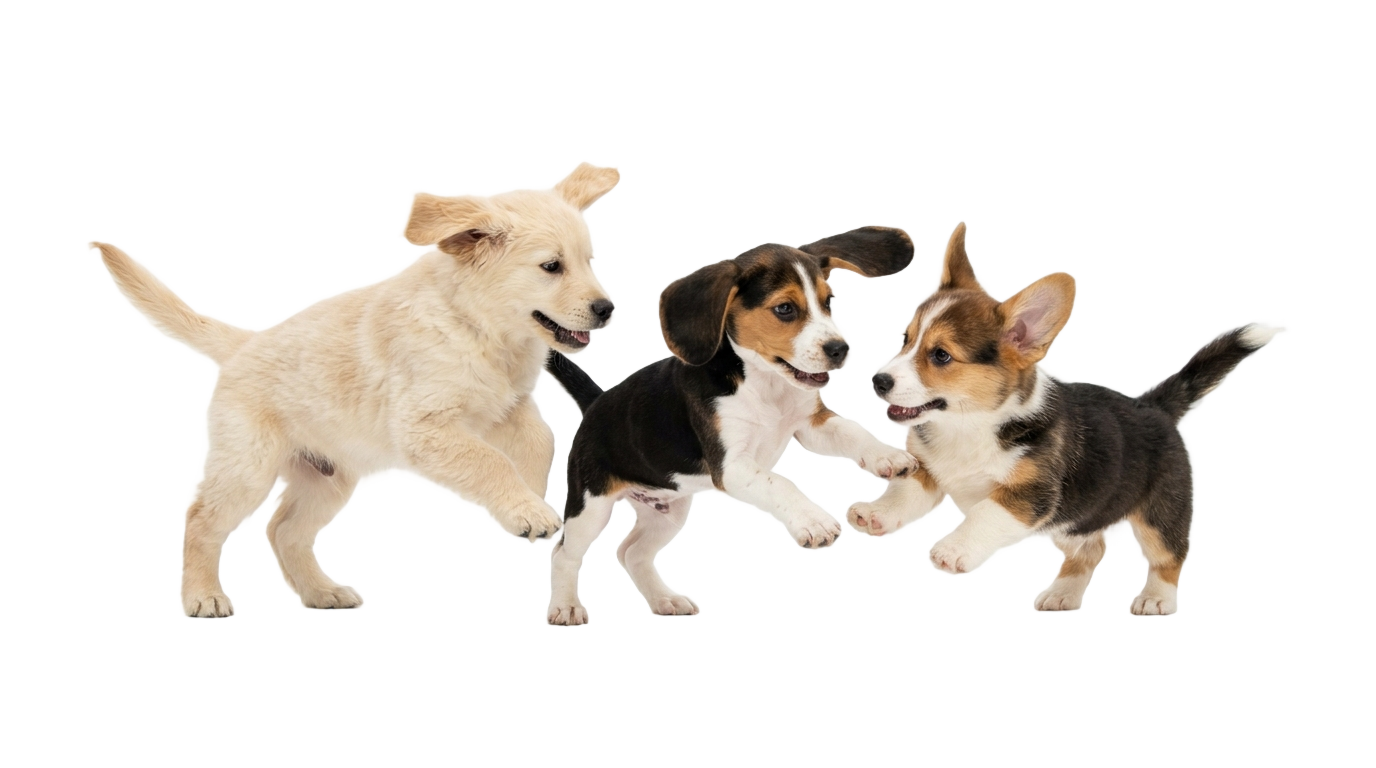 puppy playtime png PNG transparent background