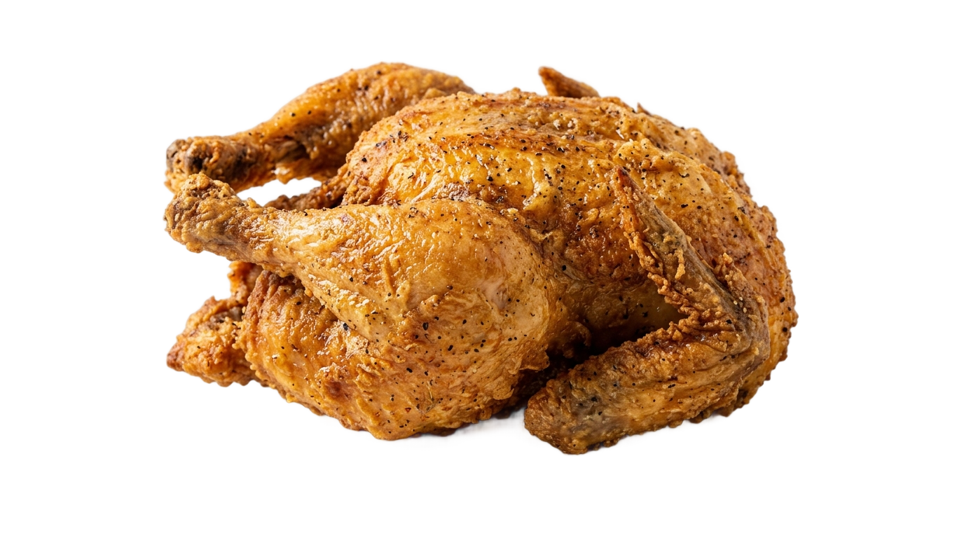 whole fried chicken png PNG transparent background