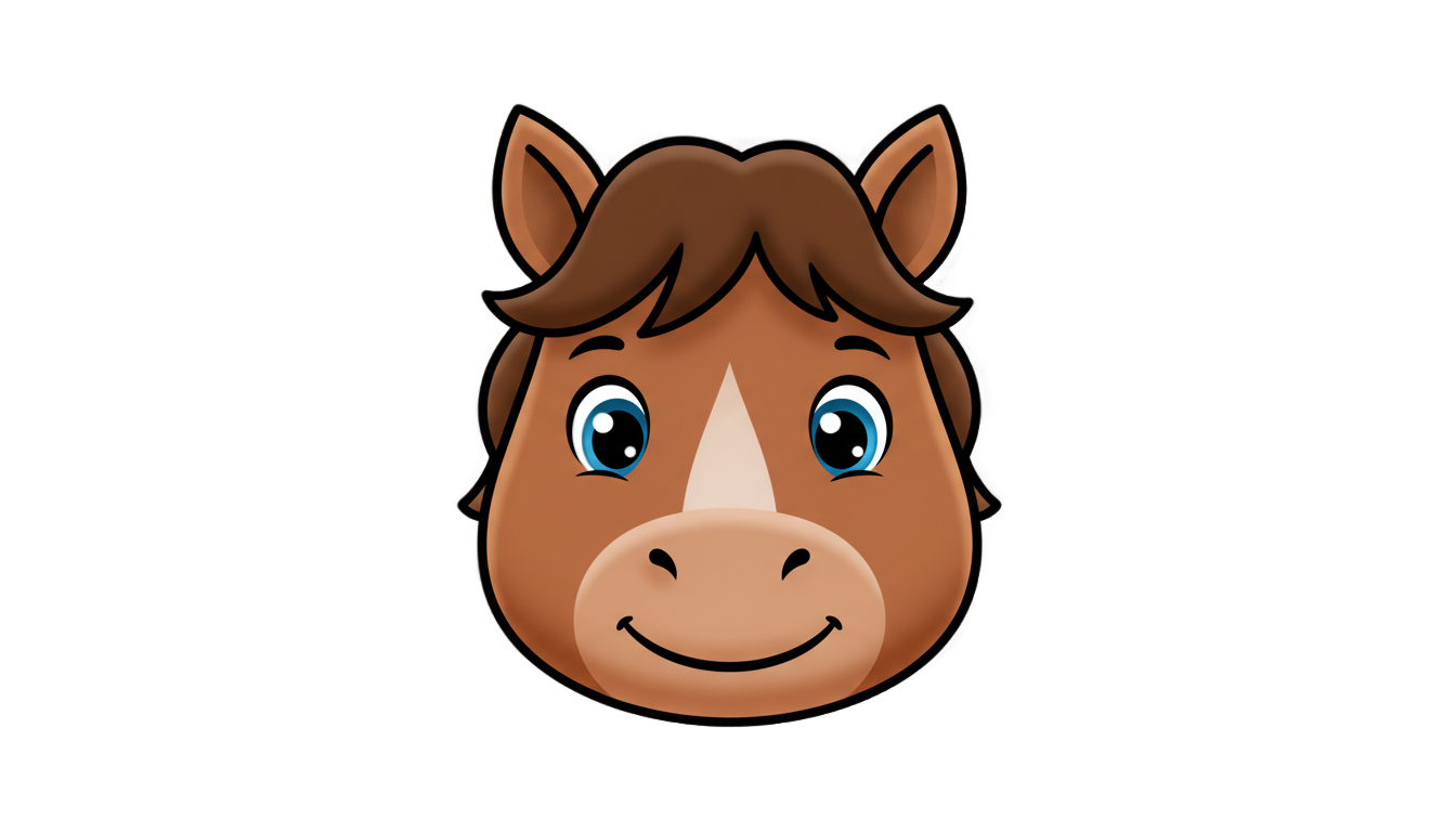 horse emoji png PNG transparent background