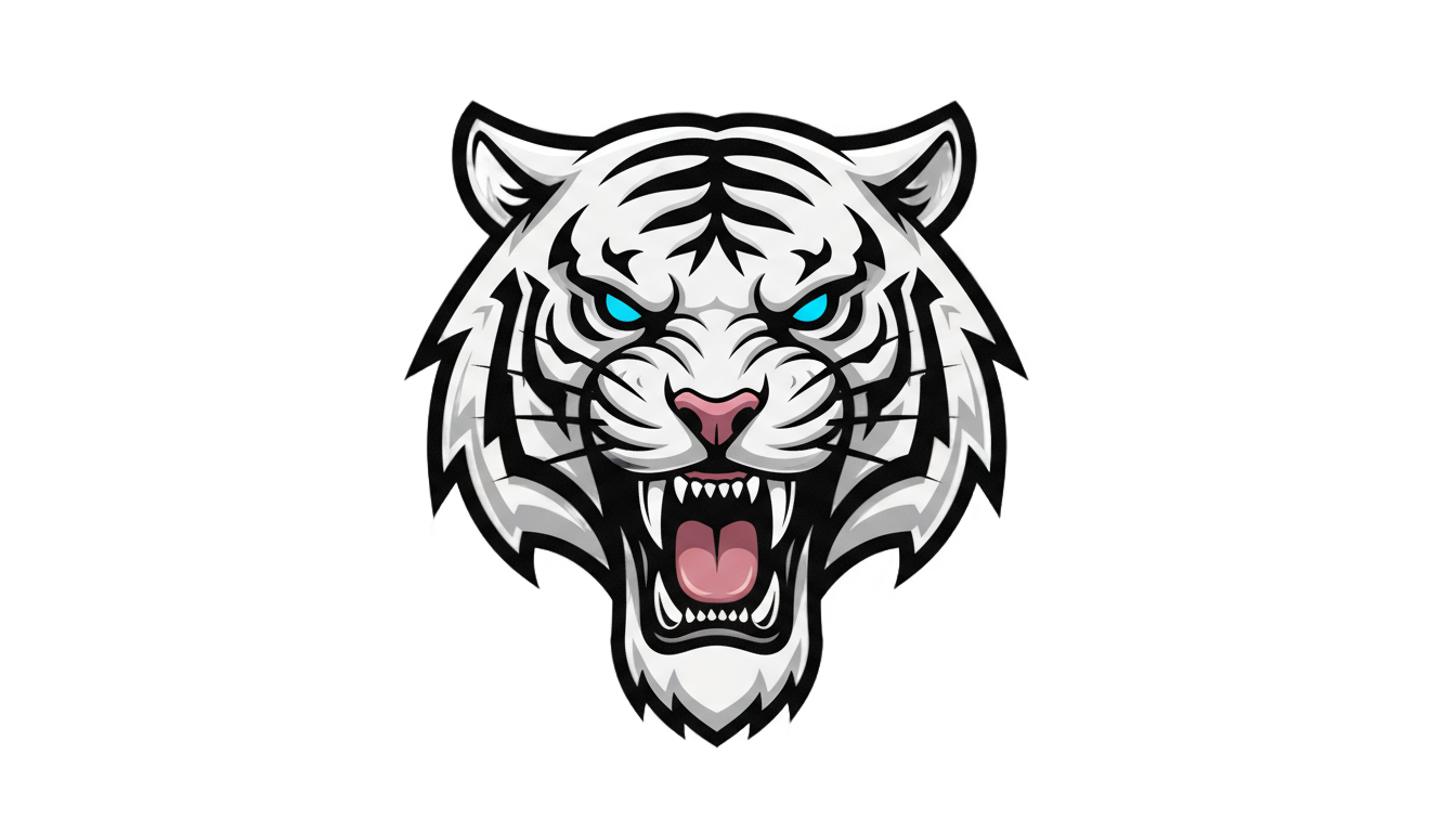 white tiger logo png PNG transparent background