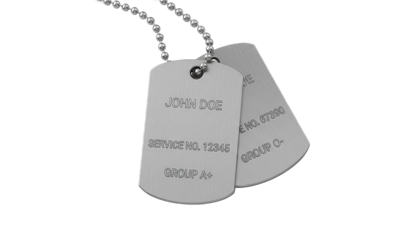 military dog tags png PNG transparent background