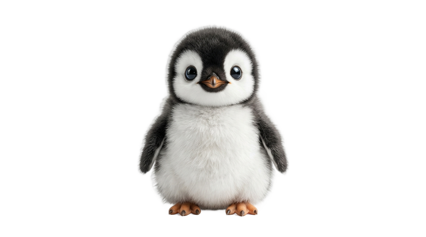 cute penguin cartoon png PNG transparent background