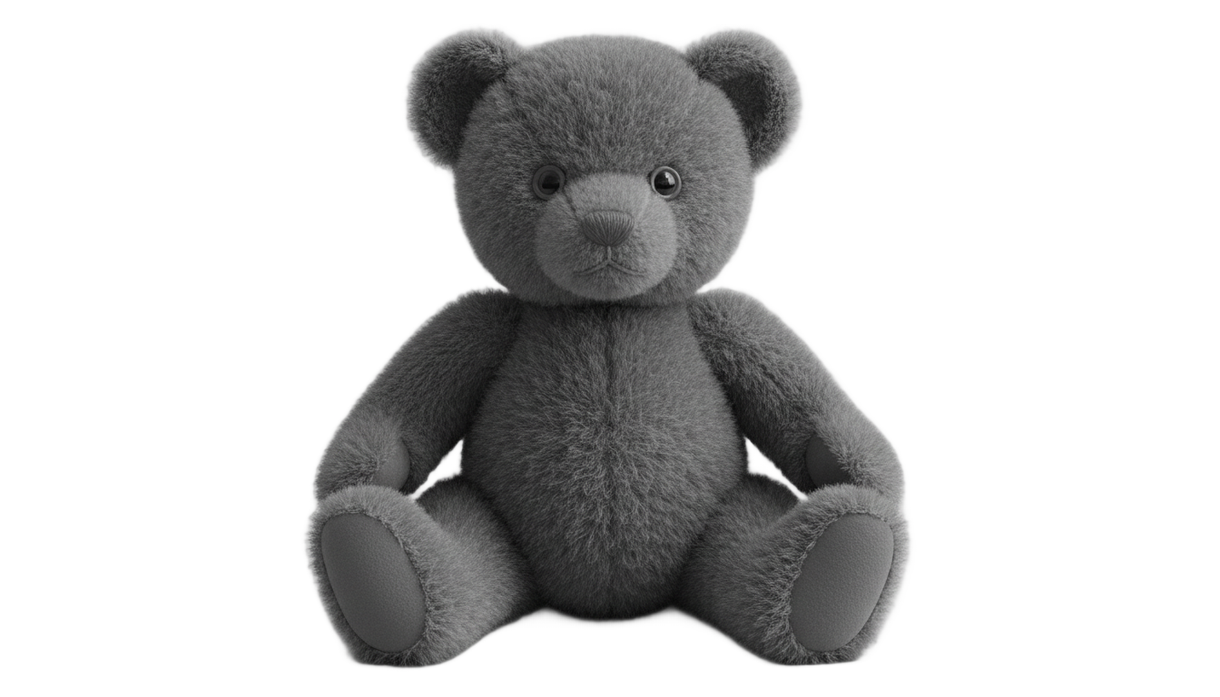 teddy bear png black and white PNG transparent background