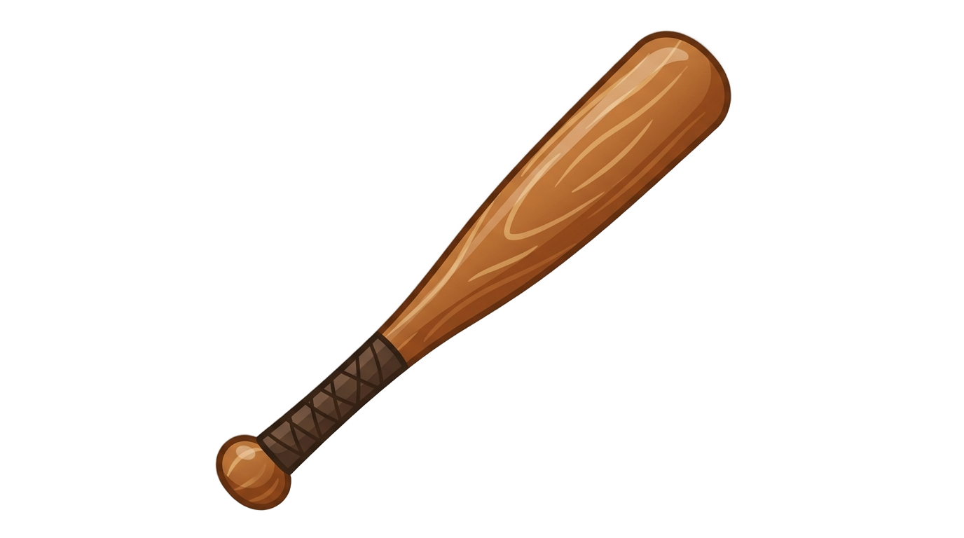 baseball bat emoji png PNG transparent background
