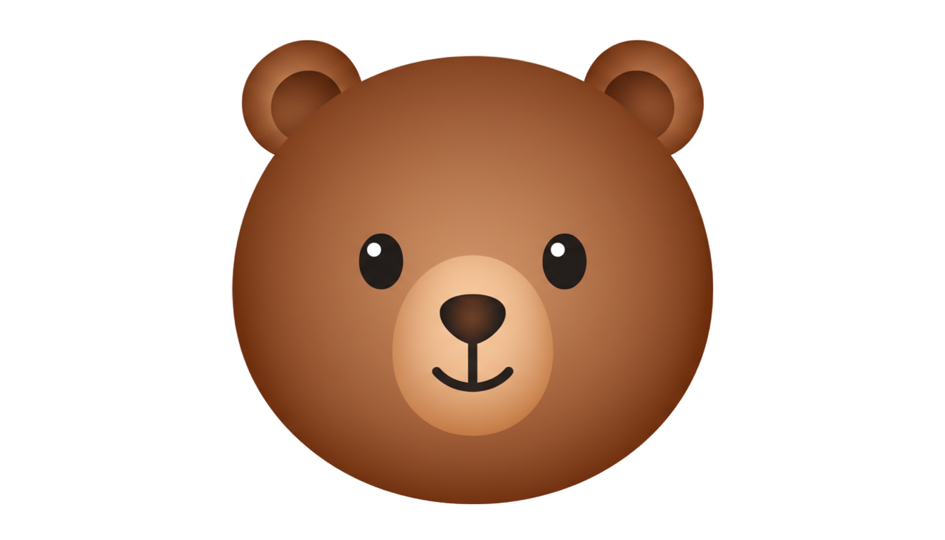 transparent iphone bear emoji png PNG transparent background