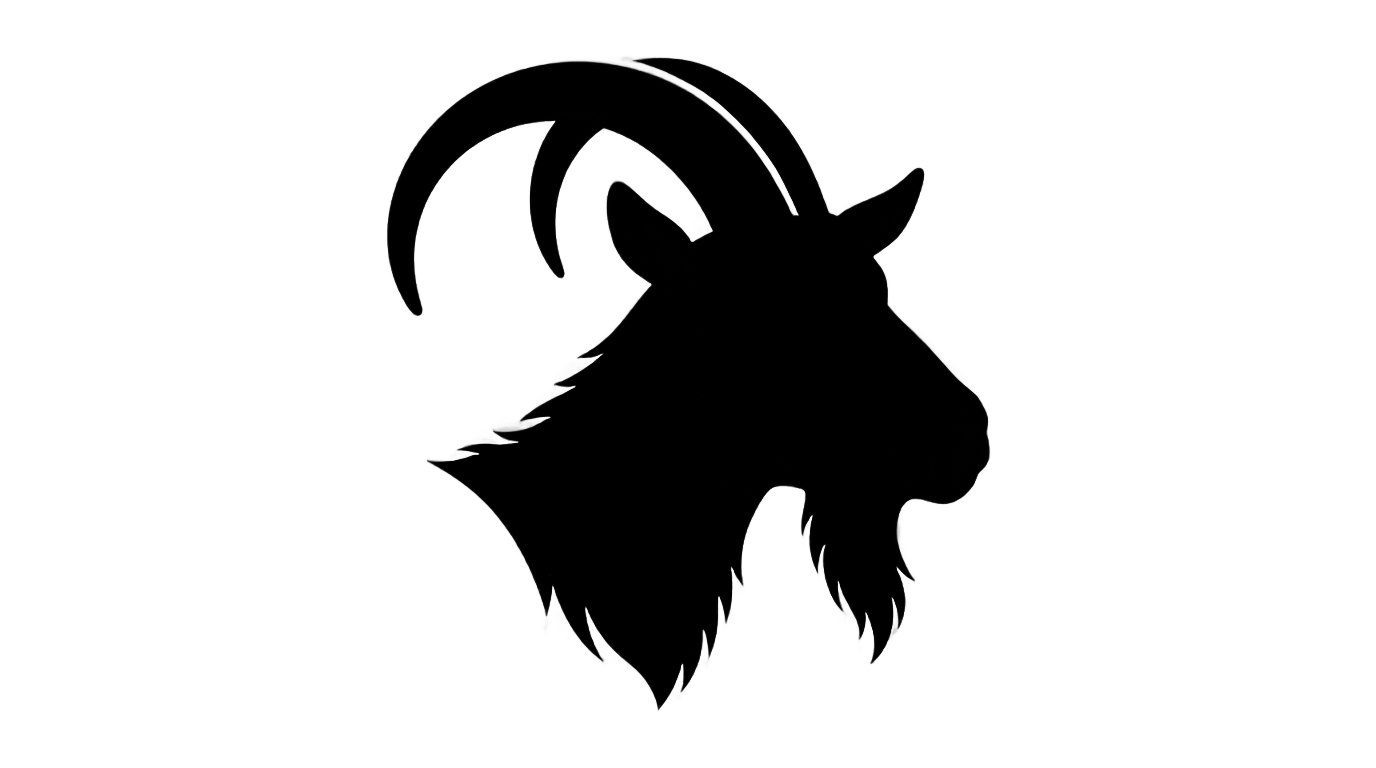 goat head silhouette png PNG transparent background