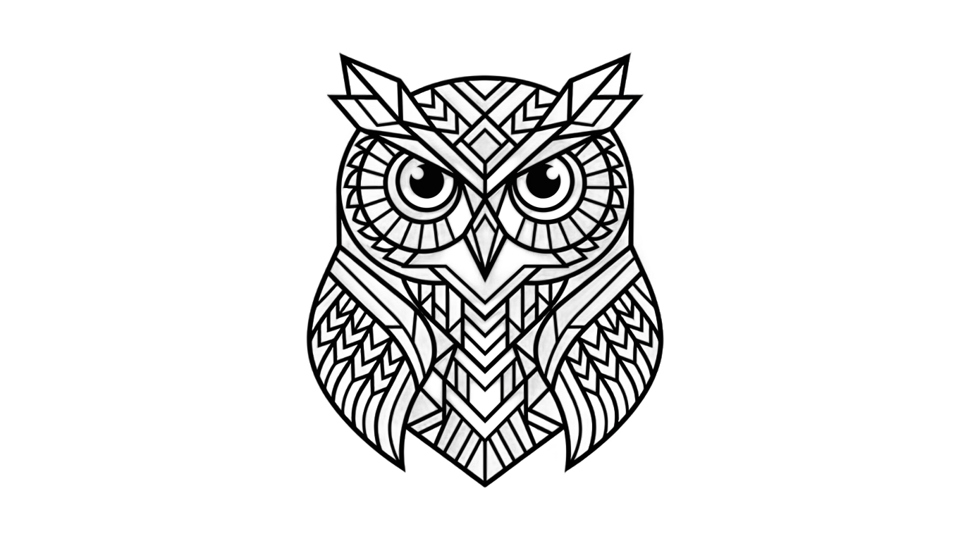 owl logo design png PNG transparent background
