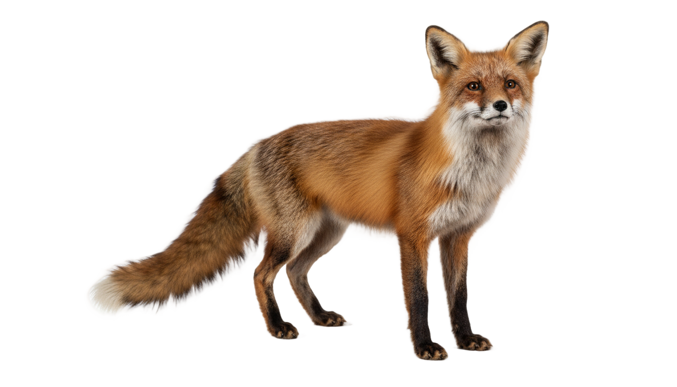 taxidermy fox png PNG transparent background