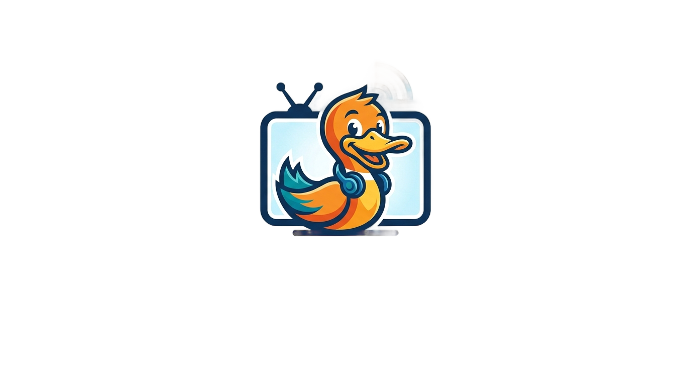 duck tv logo png PNG transparent background
