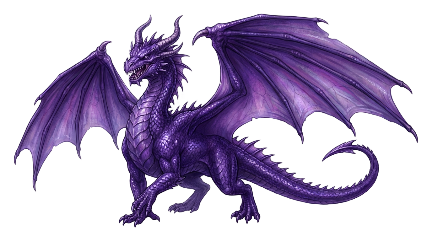 purple dragon png PNG transparent background