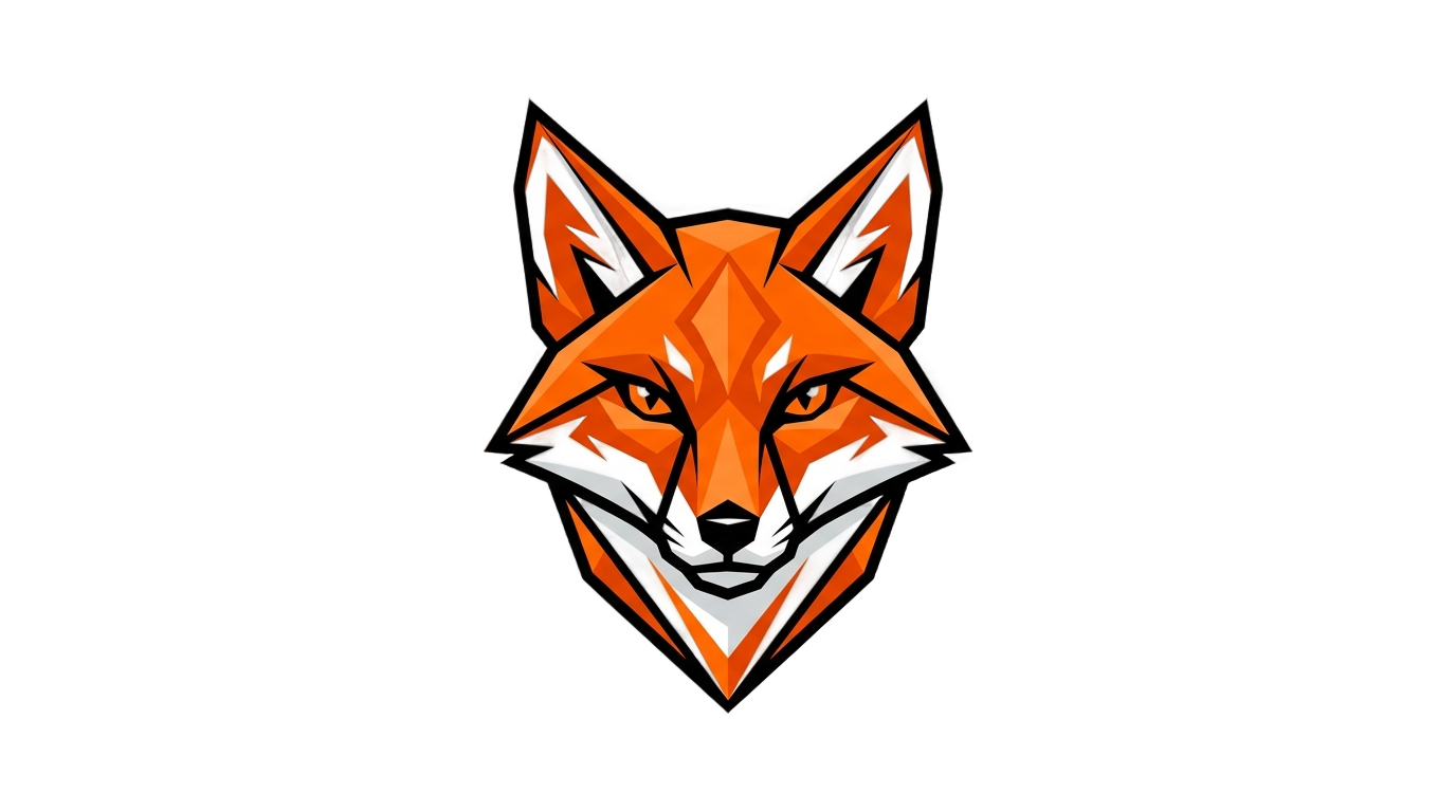 fox logo design png PNG transparent background