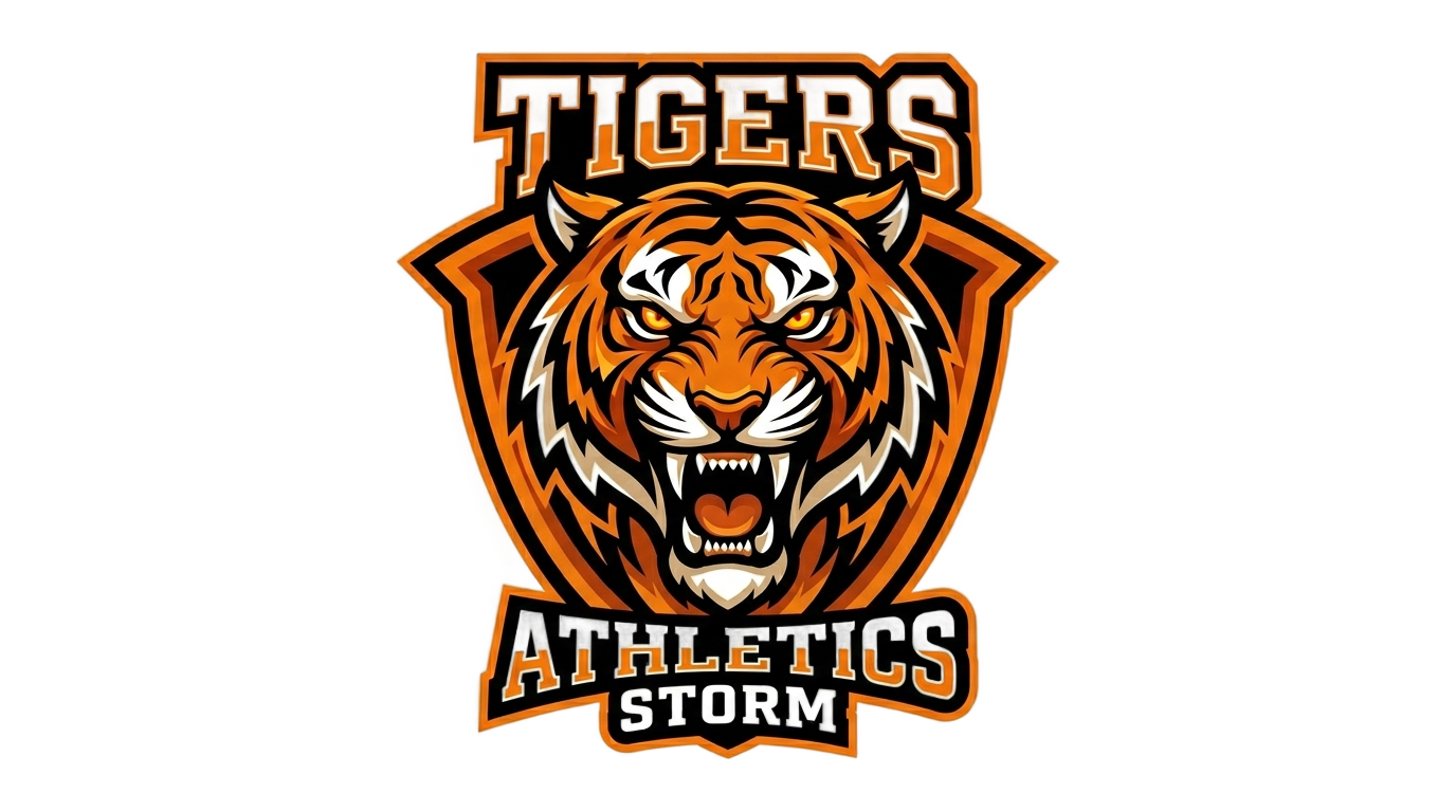 tiger football logo png PNG transparent background