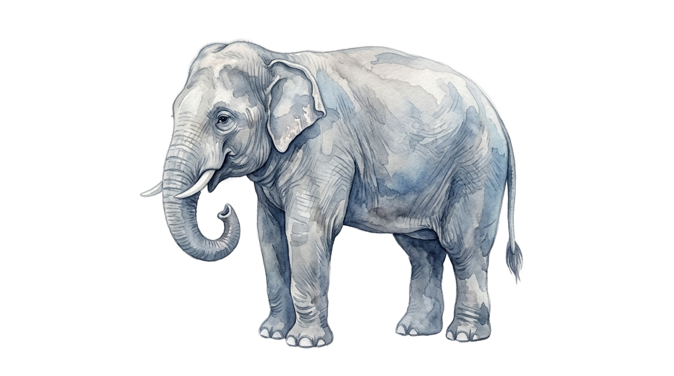 watercolor elephant png PNG transparent background