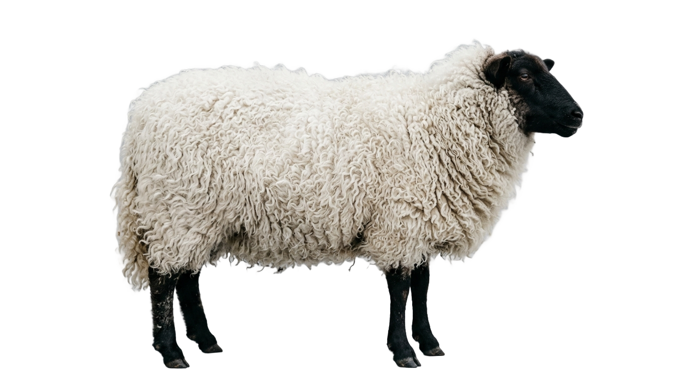 white sheep png PNG transparent background