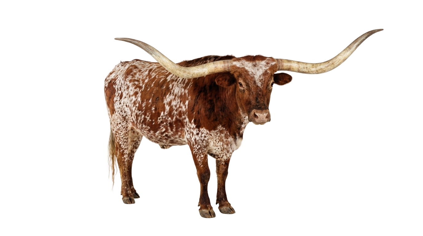 longhorn cow png PNG transparent background