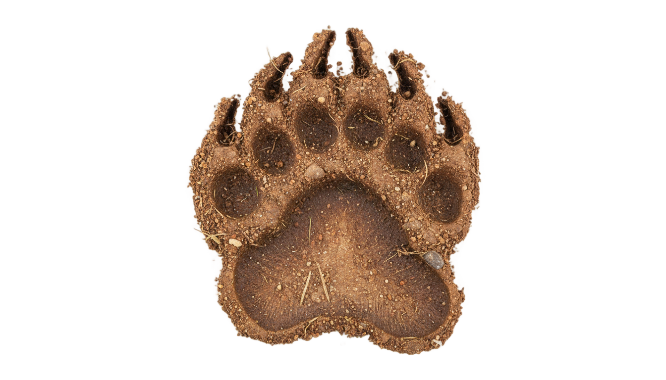 bear paw print png PNG transparent background