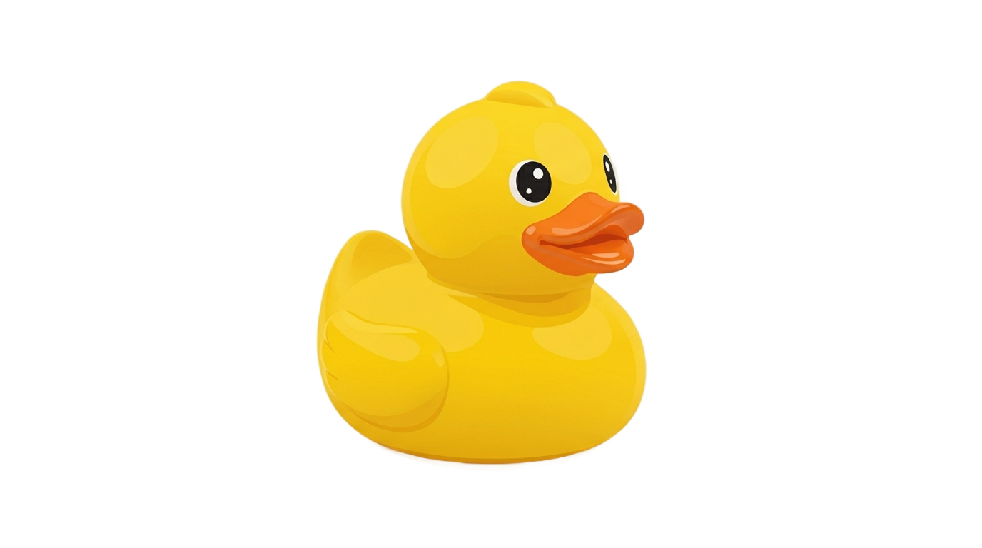 cartoon rubber duck png PNG transparent background