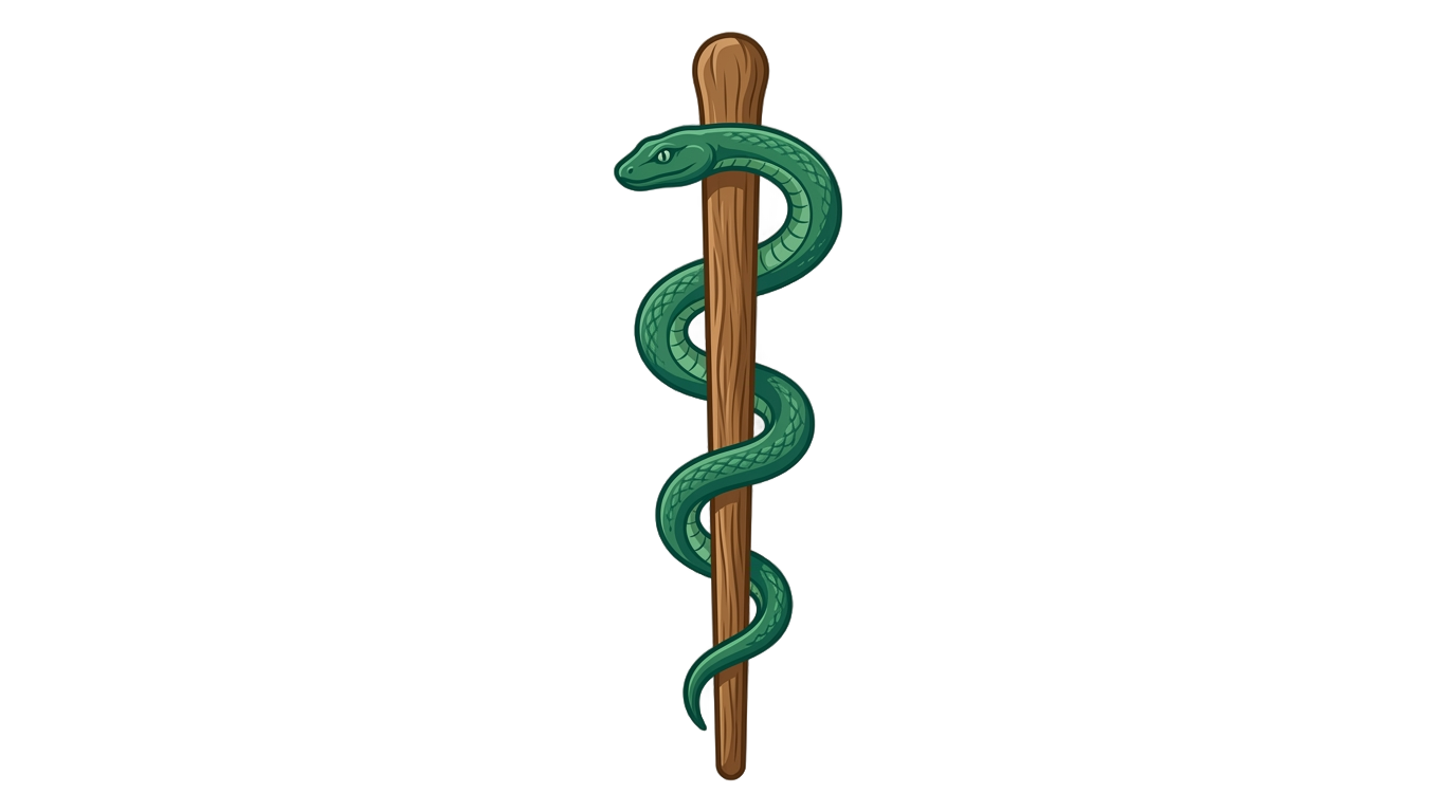 medical snake logo png PNG transparent background