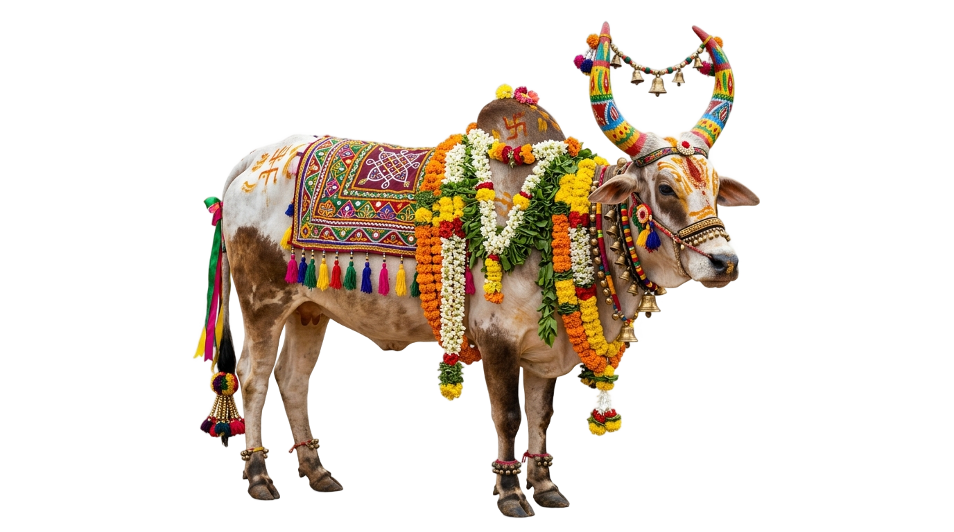 pongal cow png PNG transparent background