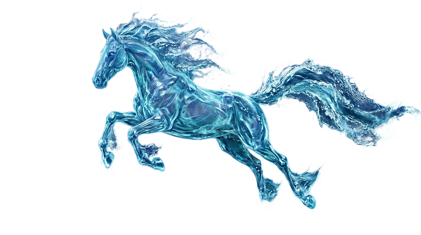 water horse png PNG transparent background