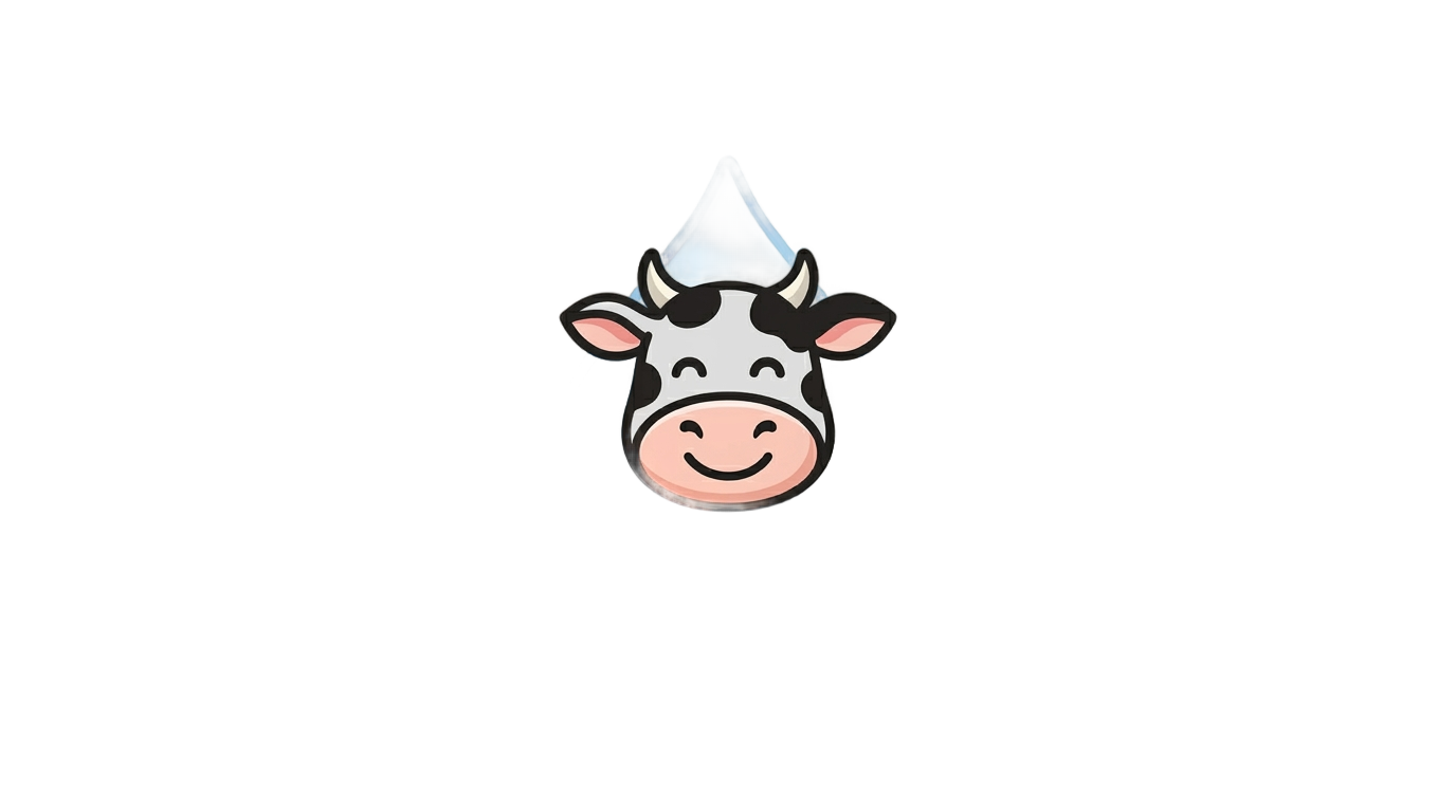 cow milk logo png PNG transparent background