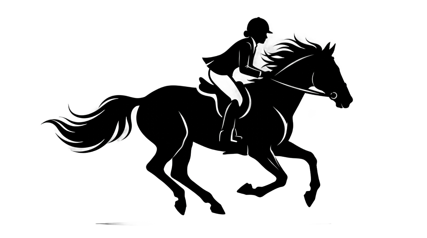 horse riding logo png PNG transparent background