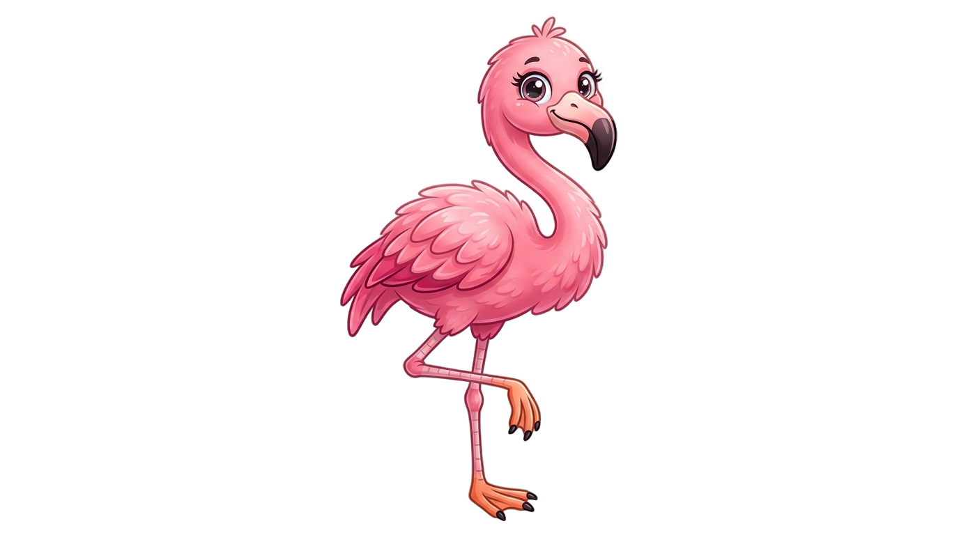 cute flamingo clipart png PNG transparent background