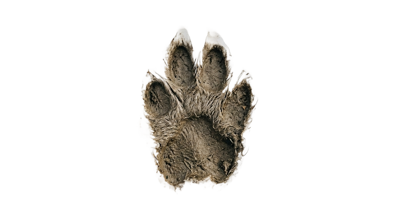 rabbit paw print png PNG transparent background