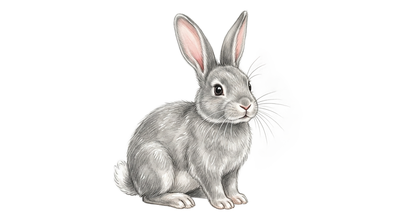 rabbit illustration png PNG transparent background